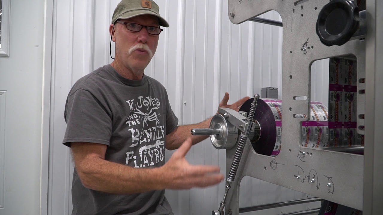 Turpack - adjusting brake on film roll