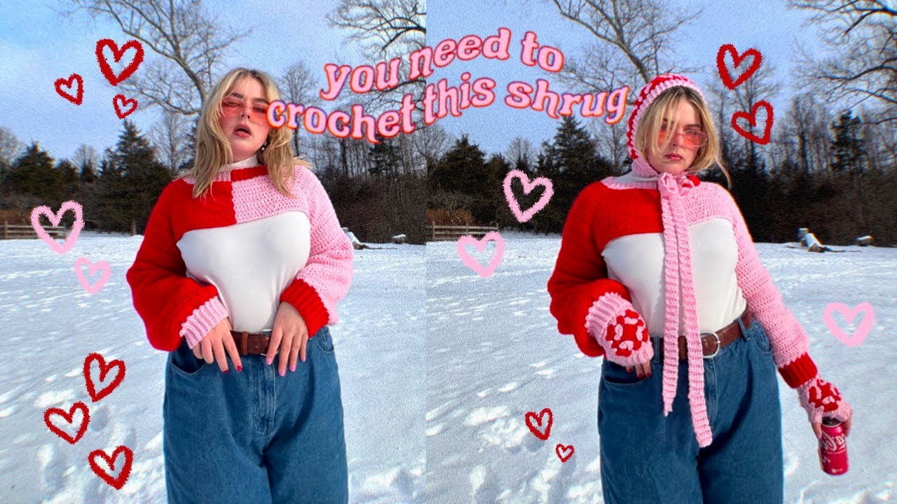 How to Crochet a Two Toned Shrug (tutorial)