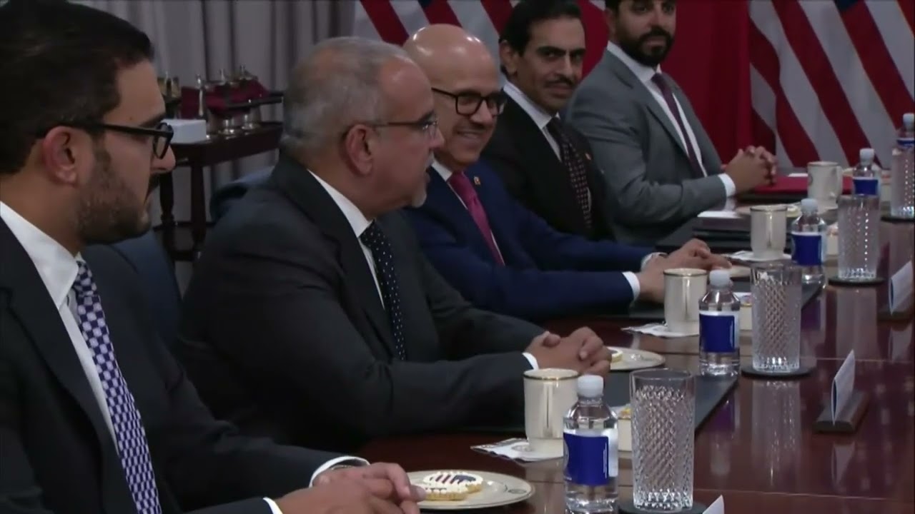 WATCH: Hegseth meets with Bahrain's Crown Prince Salman bin Hamad Al Khalifa at the Pentagon