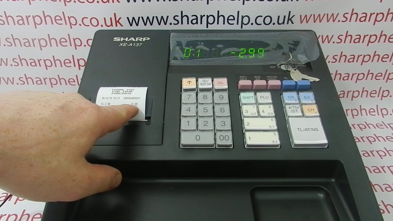 Как исправить ошибку, допущенную при покупке Sharp XE-A137 / XE-A147