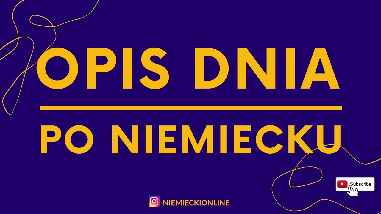 Opis dnia po niemiecku z wymową Niemiecki dla początkujących Niemiecki od podstaw A0 A1 A2