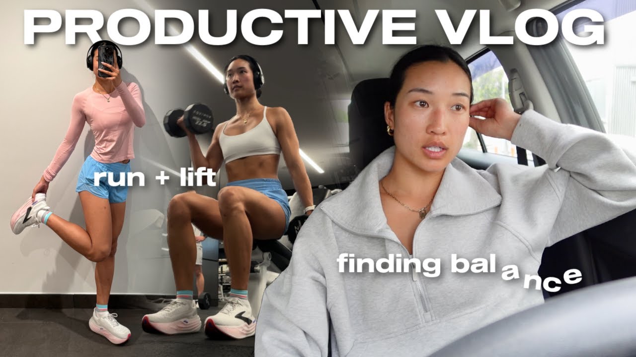 PRODUCTIVE WEEKEND VLOG | balancing my fitness goals with LIFE + an honest chat about adulting 💭