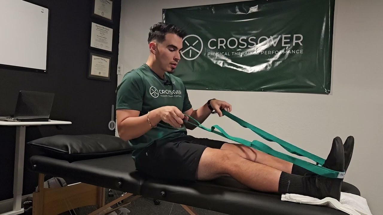 Supine Heel Slides w/ Strap