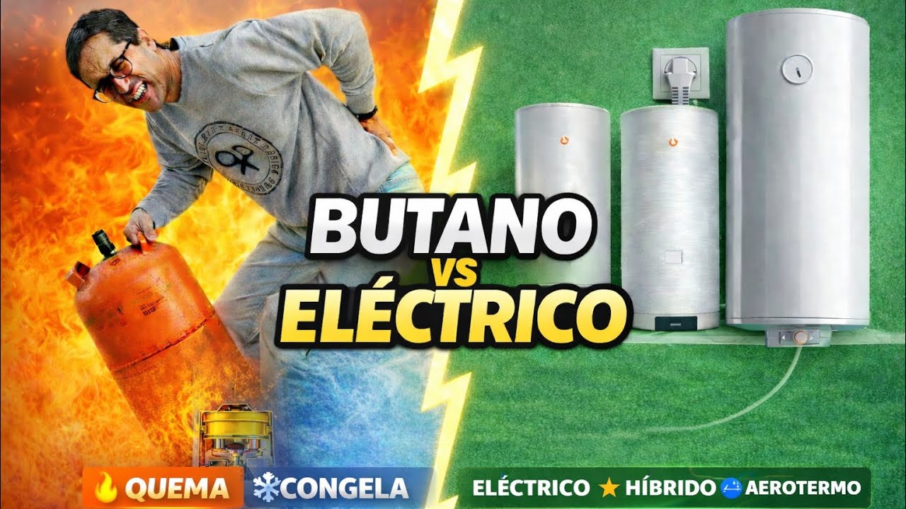 BUTANO vs ELÉCTRICO 🔥 ¿Qué compensa más en agua caliente?