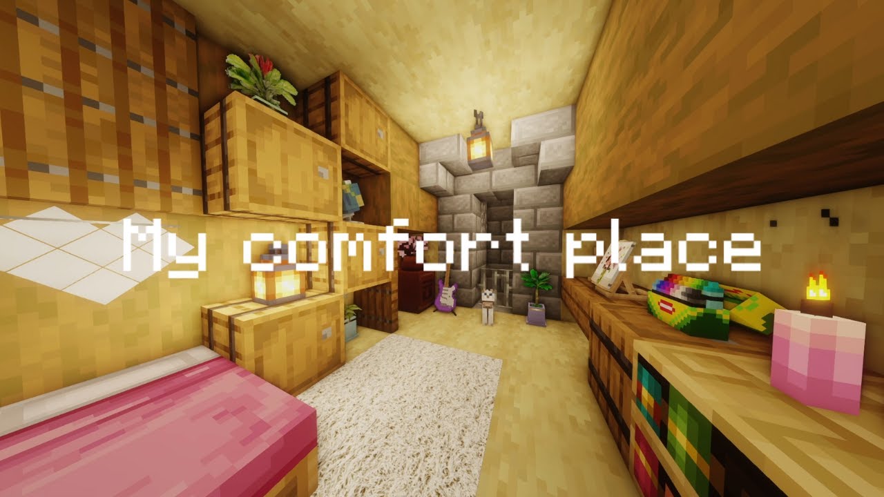 My comfort place :) ... (Minecraft sleep help video)