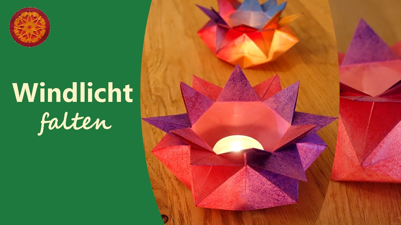 Windlichter selber basteln [Origami] I Waldorf Bastelei