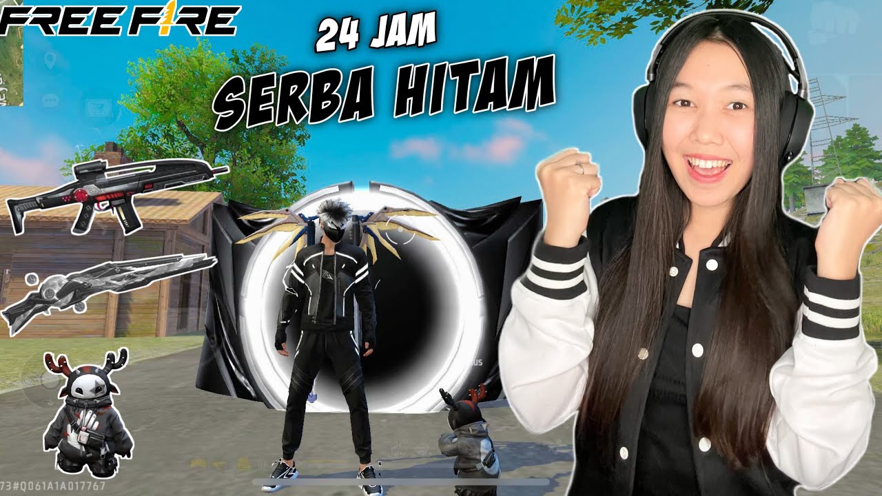 35 KILL SOLO VS SQUAD FULL HITAM PAKE BUNDLE BAYANG HITAM TERBARU - FREE FIRE INDONESIA