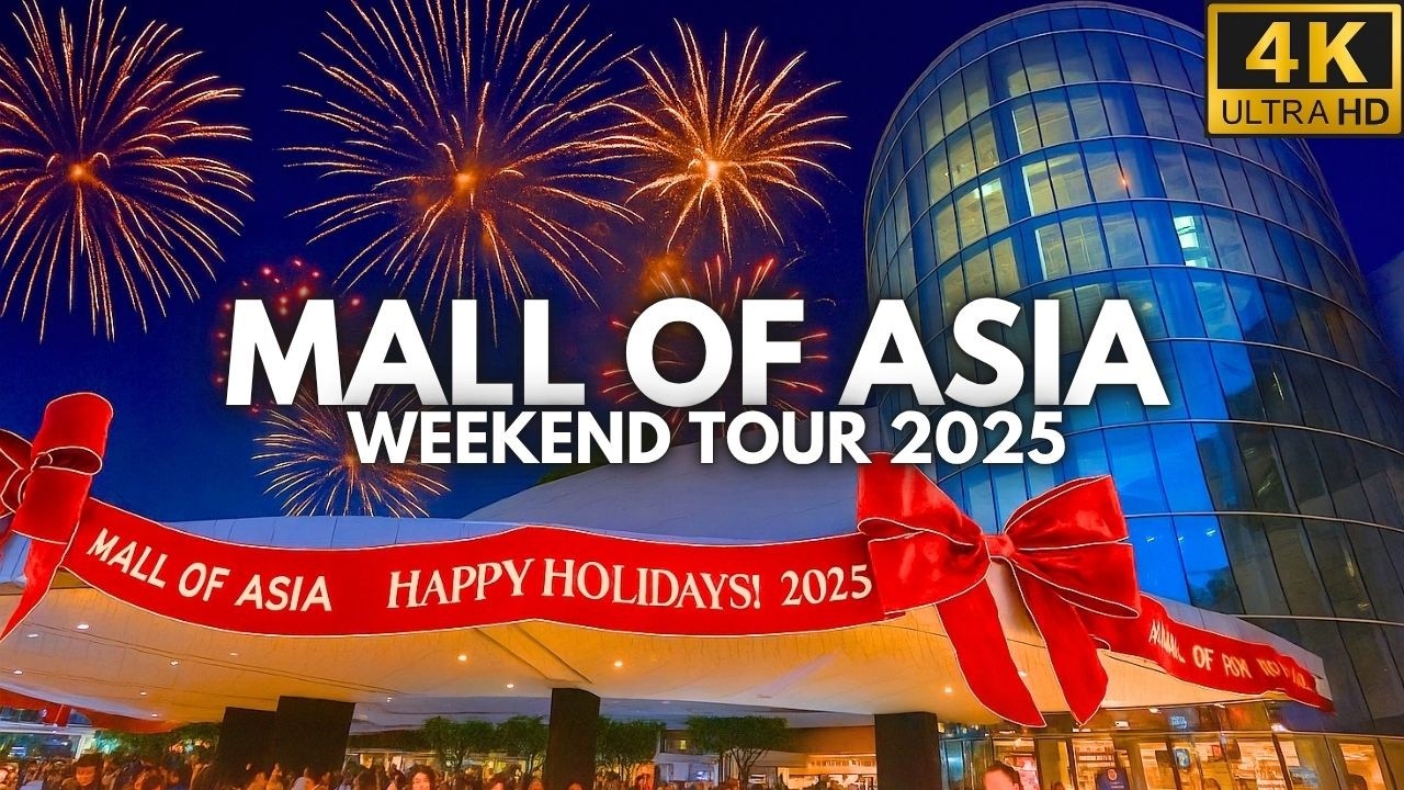 SM Mall of Asia Weekend Tour 2025 | Fireworks, MOA Sky, By the Bay [4K]
