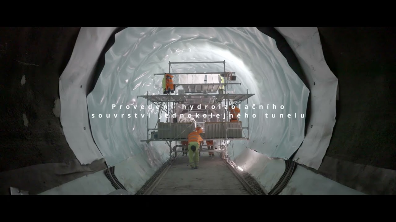 Zhotovení definitivních konstrukcí tunelů a šachet na metru D