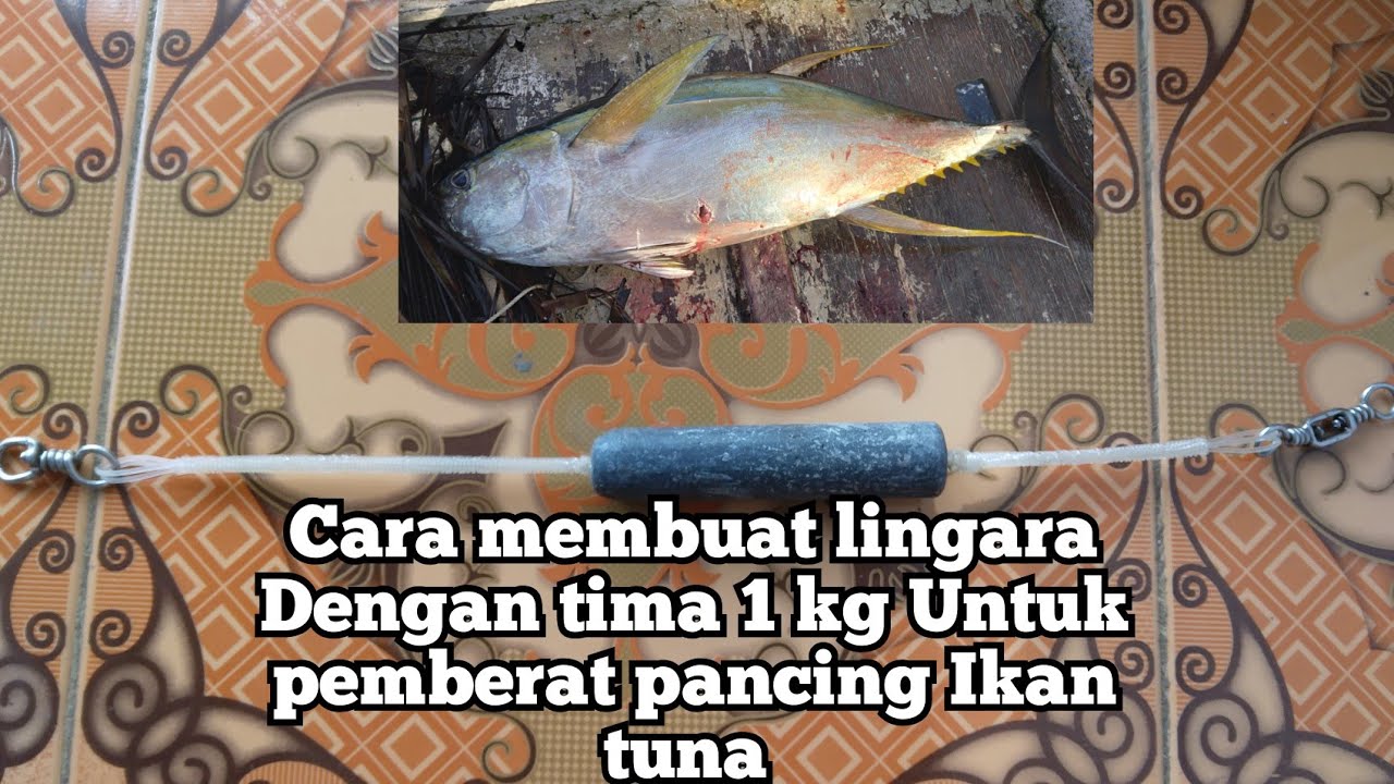 cara membuat lingara dengan timah 1 kg. untuk pemberat pancing ikan tuna.