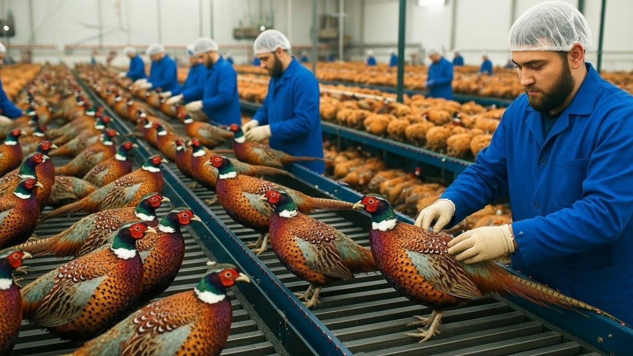 Inside the Largest Pheasant Factory ,Eggs to Millions of Birds all steps(Full Process)