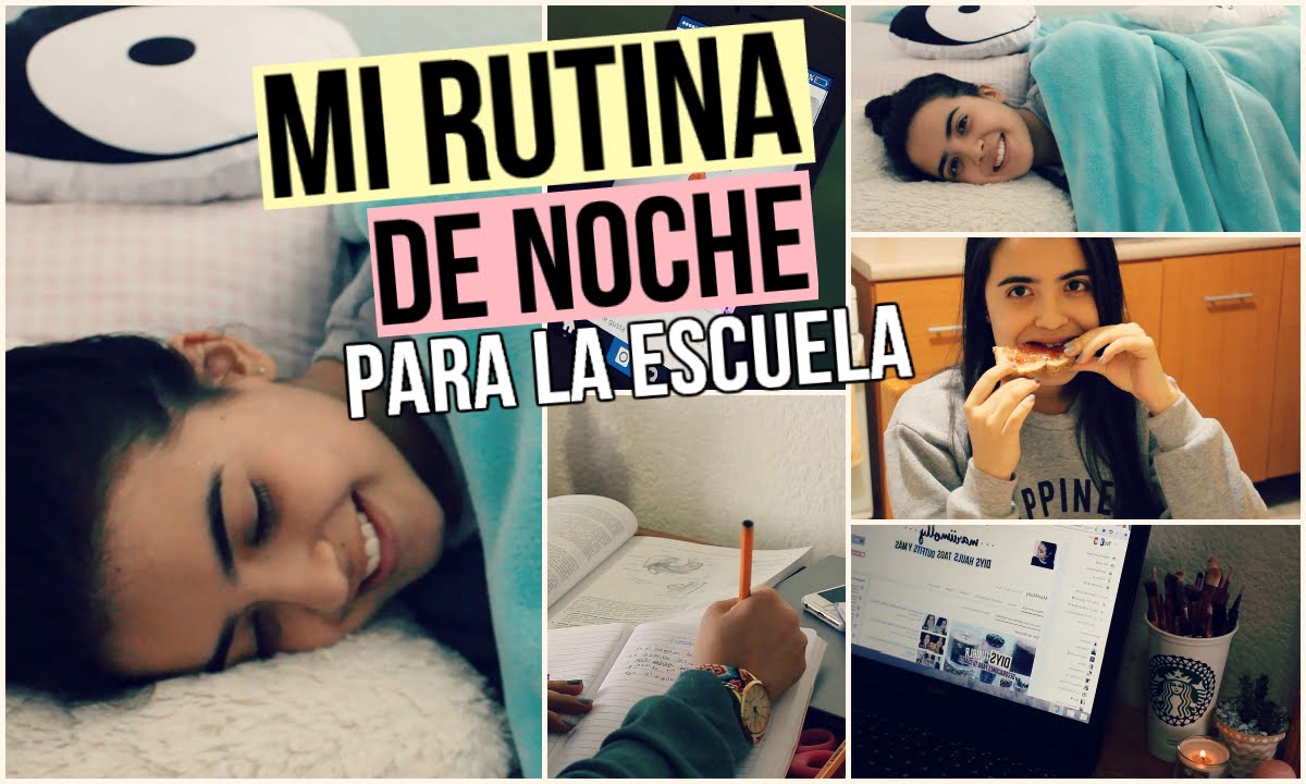 RUTINA DE NOCHE 2015. {Para la escuela}
