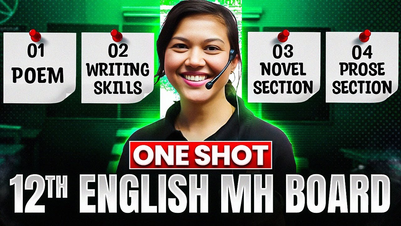 🔥📘Class 12 HSC English | Poem Explanation, writing Skills, Novel & Prose Section | Class12 #hscboard