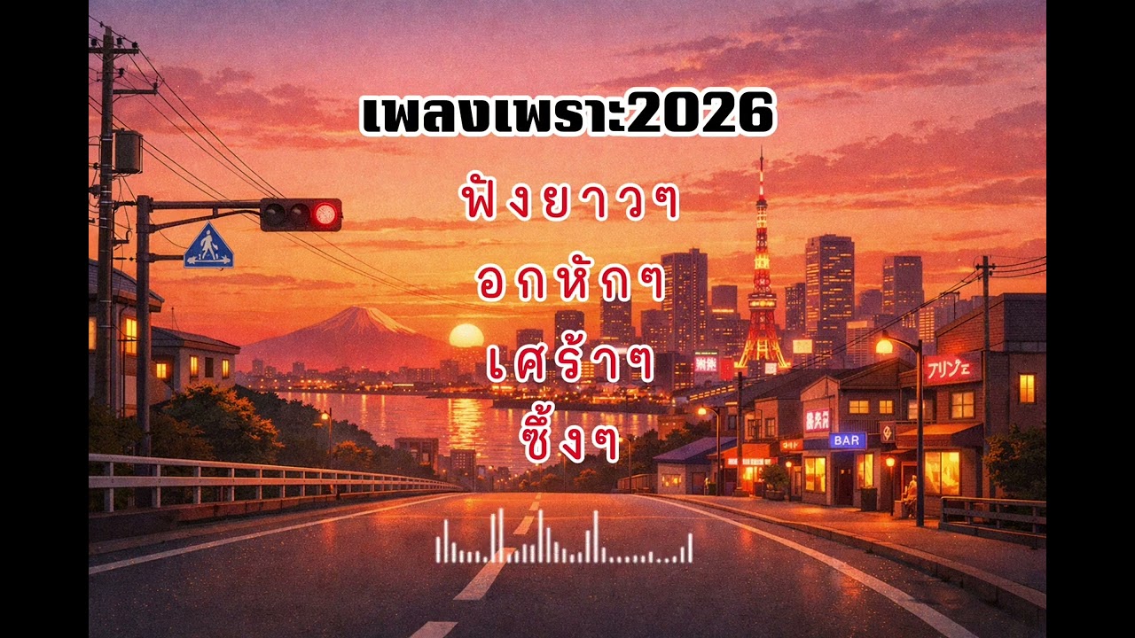 🎧เพลงเพราะ2026ฟังยาวๆทำงาน คาเฟ่ อกหักเศร้าซึ้ง#VOL.8