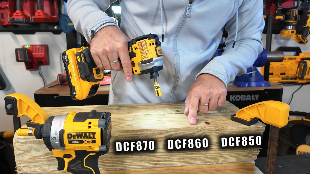 DeWALT DCF870 против DCF860: Битва лучших ударных шуруповертов!