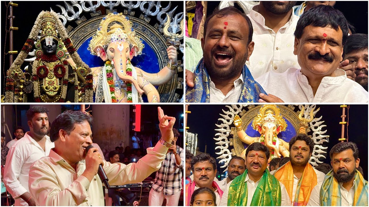 Ghatkesar ka Raja Ganesh Nimajjanam 2025 | Clement Anna Songs live Performance at Ganesh Visarjan