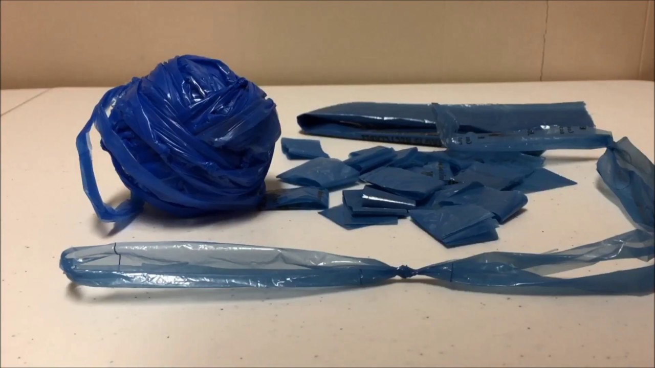 Newspaper Plastic Bag Yarn - How to Make Plarn