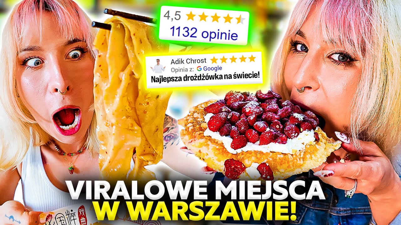 DROŻDŻÓWKA ZA 60ZŁ?! 😱 TESTUJĘ NAJBARDZIEJ VIRALOWE MIEJSCA W WARSZAWIE! | Agnieszka Grzelak Vlog