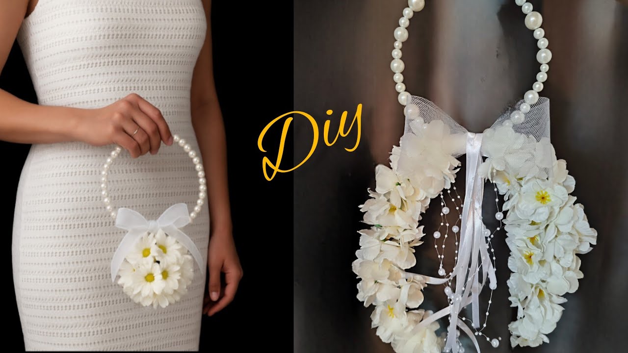 ✅ DIY Pearl Hoop Bridal Bouquet | Elegant Wedding Trend 2025