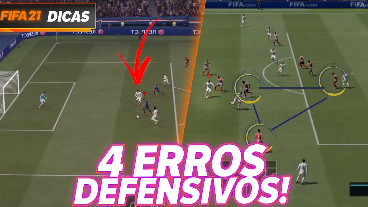 🔥CORRIJA AGORA! 4 ERROS COMUNS NA DEFESA DO FIFA 21 ULTIMATE TEAM