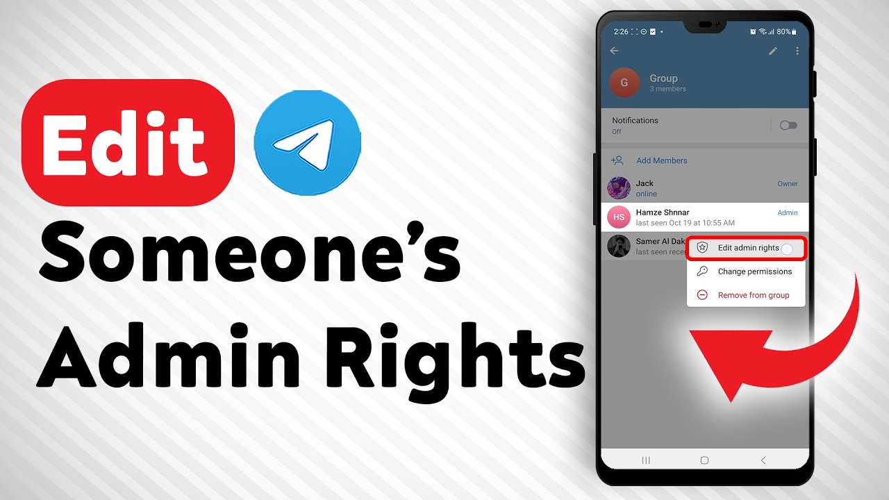 How To Edit Someone's Admin Rights In A Telegram Groupchat