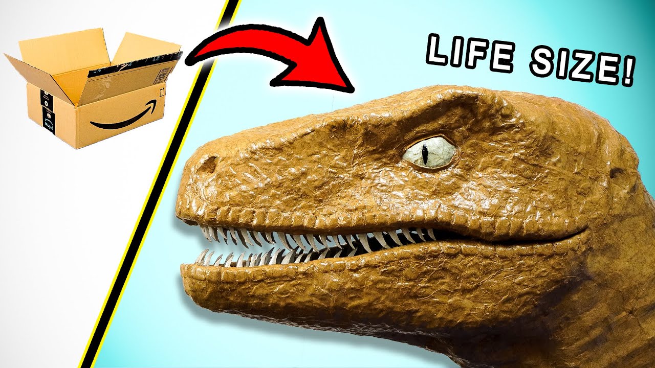 How to make a Velociraptor out of CARDBOARD!