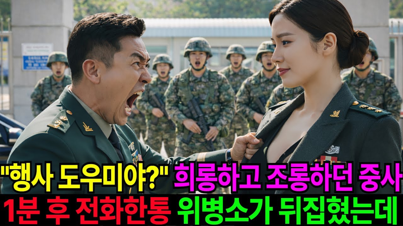 707 작전 베테랑 여단장을 “행사 도우미”라며 희롱한 중사… 1분 후 울린상부 전화 한 통에 위병소가 뒤집혔다