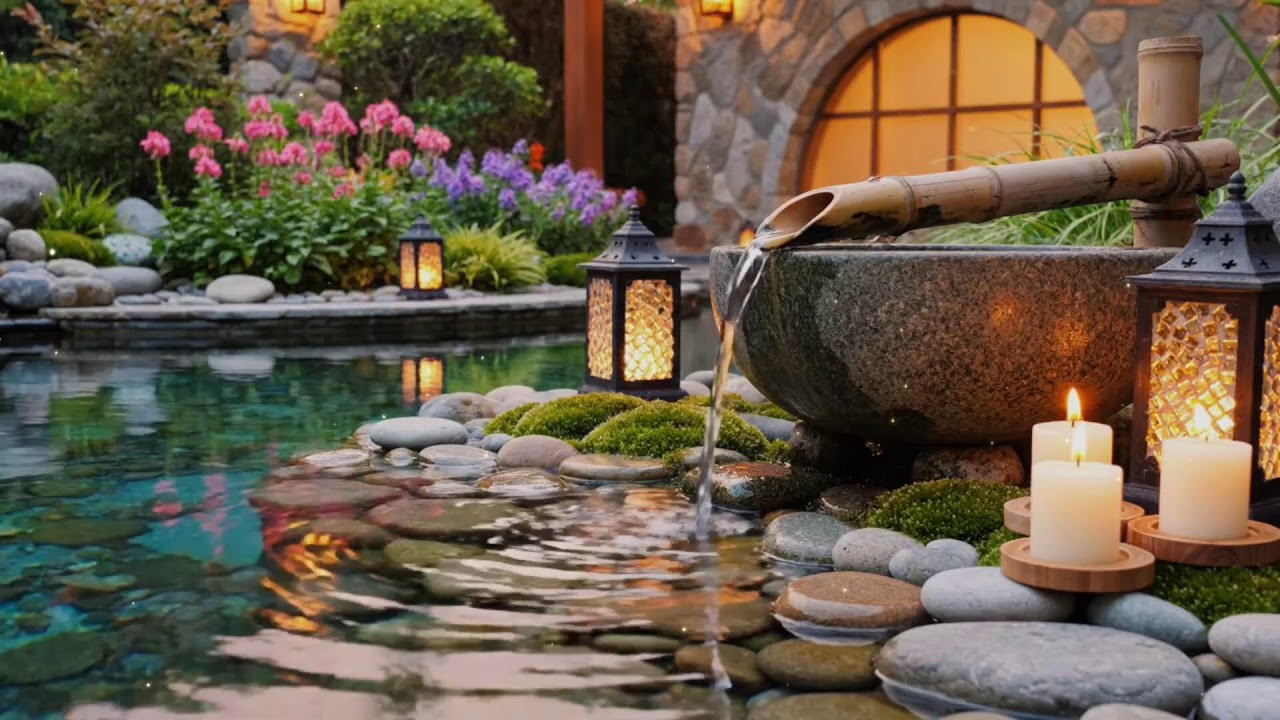 Ambient Piano & Flowing Water 🌿 Calm Anxiety, Relax Deeply, Feel Refreshed