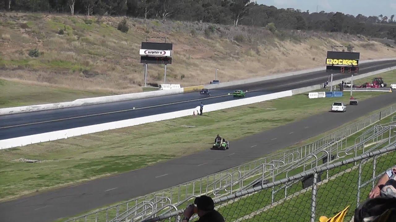 Top Sportsman eliminator Paul Partridge Mustang vs Vince Rigoli Datsun Ute