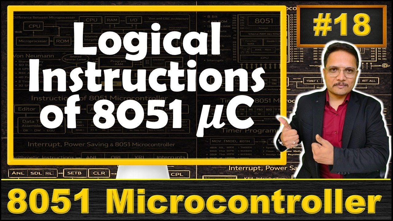 Logical Instructions of 8051 Microcontroller: AND, OR, XOR, CPL, SWAP | Instructions of 8051