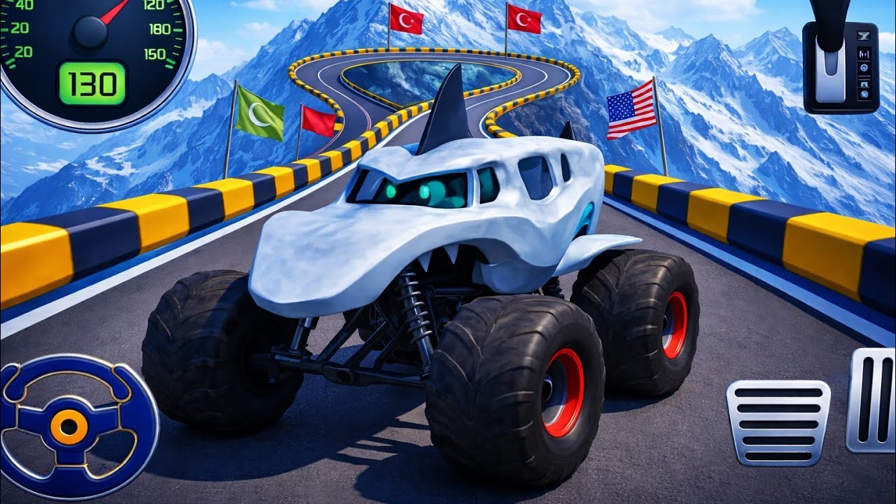 🚨Monster Truck Mega Ramp Page 🚨Extreme Racing Mega Ramp Extreme stunts 💥 Android Gameplay