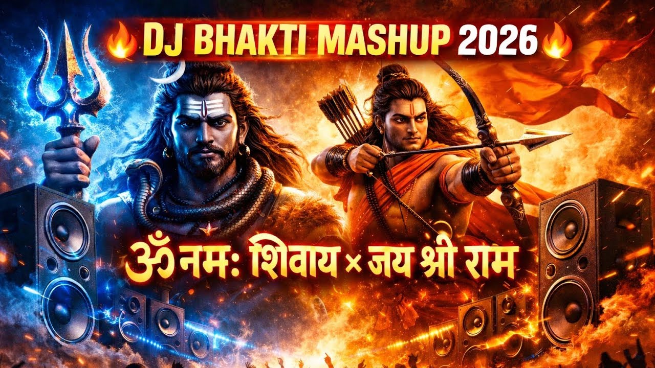 DJ Bhakti Mashup 2026 🔱 | ॐ नमः शिवाय × जय श्री राम | 8K DJ Speaker Bass Remix