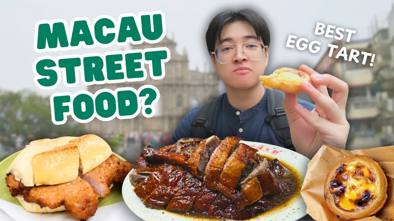 Trying STREET FOODS in Macau, China 🇲🇴 | Senado Square Food Tour!