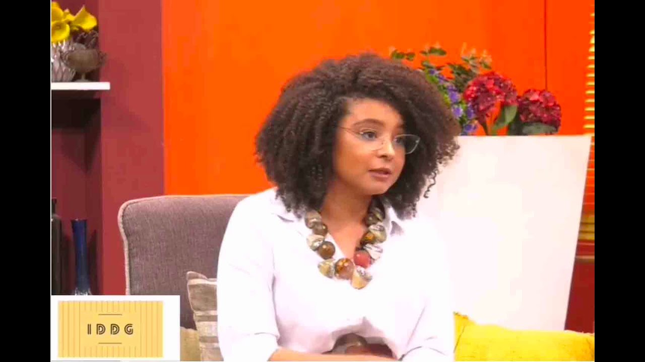 Natalie of Design Express and Hayford of kh3limited on tvafricagh Live Breakfast Show