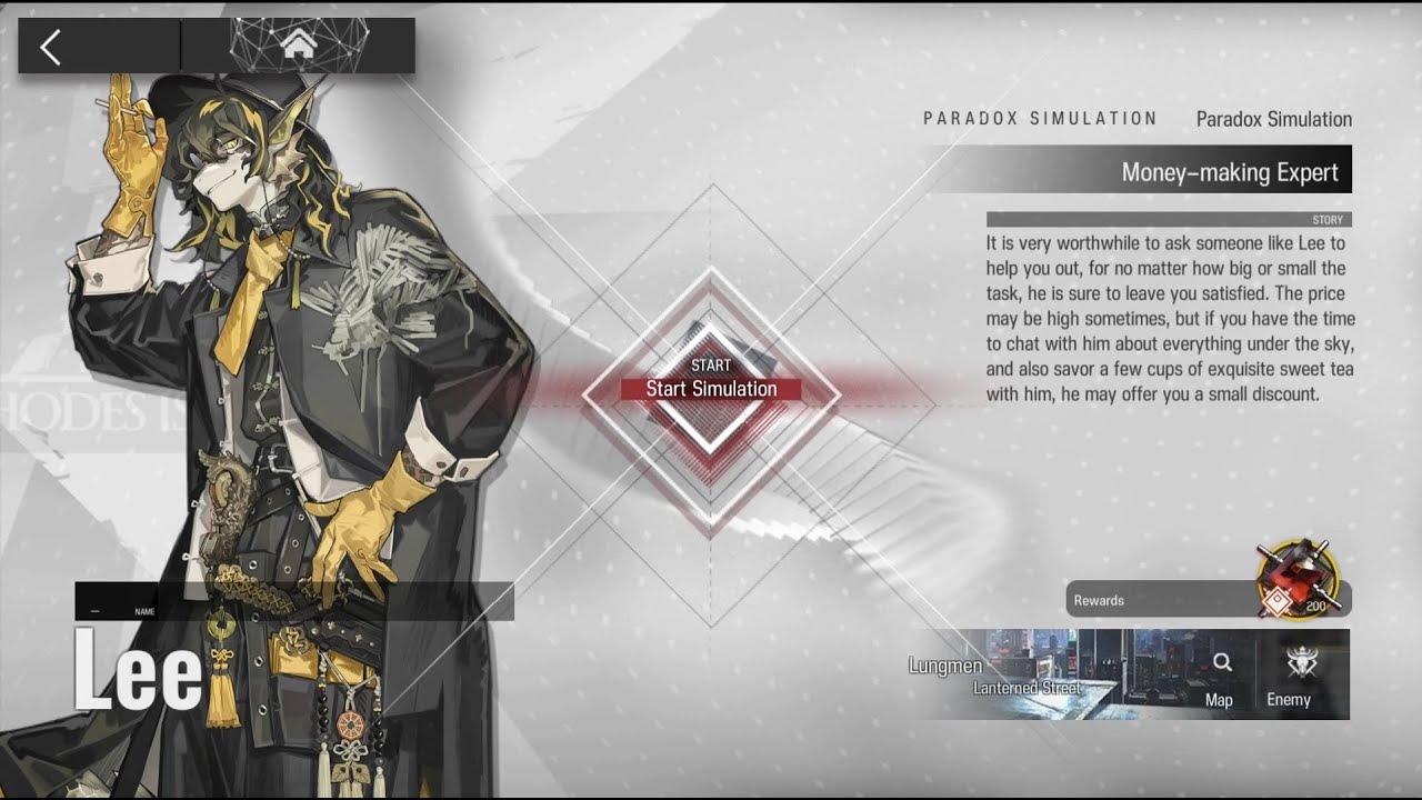 Arknights Paradox Simulation Lee Guide