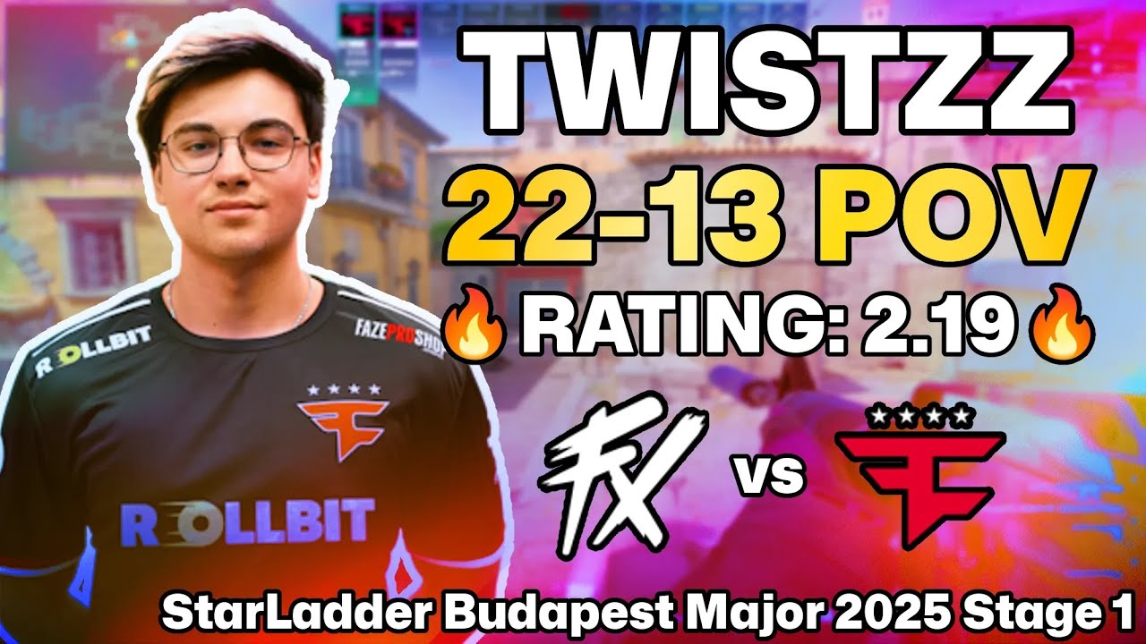 TWISTZZ 22-13 POV vs Fluxo (Inferno) | StarLadder Budapest Major 2025 Stage 1