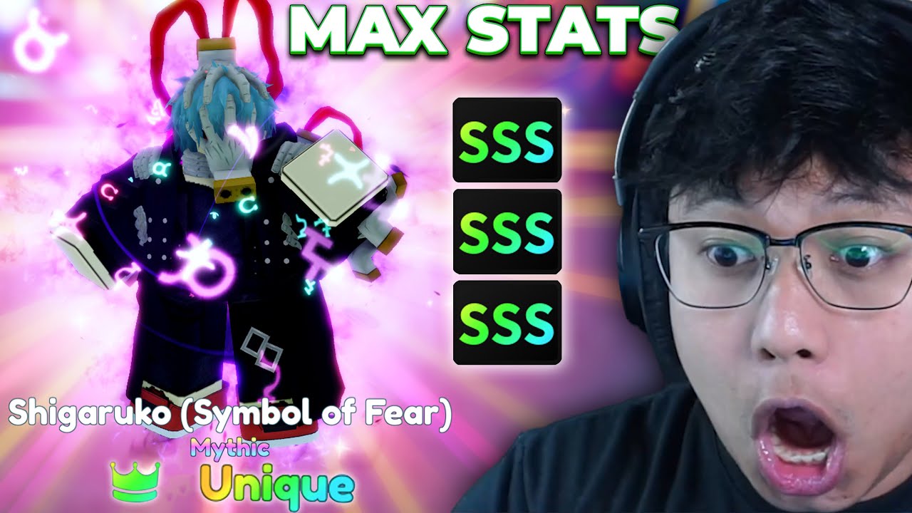 UNIQUE SHIGARAKI EVO SSS MAX STATS SHOWCASE - Anime Adventures