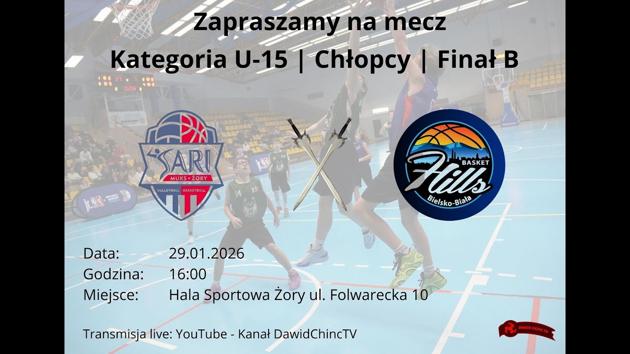 Live #10 - 29.01.2026 | MUKS SARI ŻORY - BASKET HILLS BIELSKO BIAŁA | ŻORY