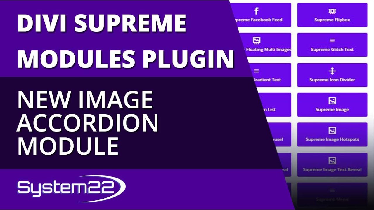 Divi Supreme Modules New Image Accordion Module 👍