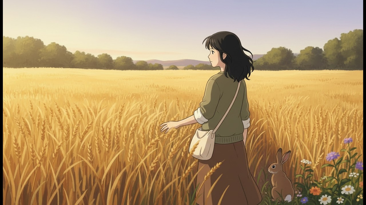 Walking the Long Road Home at Dusk — Warm Soup Waiting on the Stove 🍲 Living in a Ghibli Scene