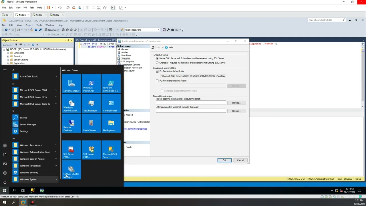 SQL Server Replication Issue with Snapshot and Log Reader
