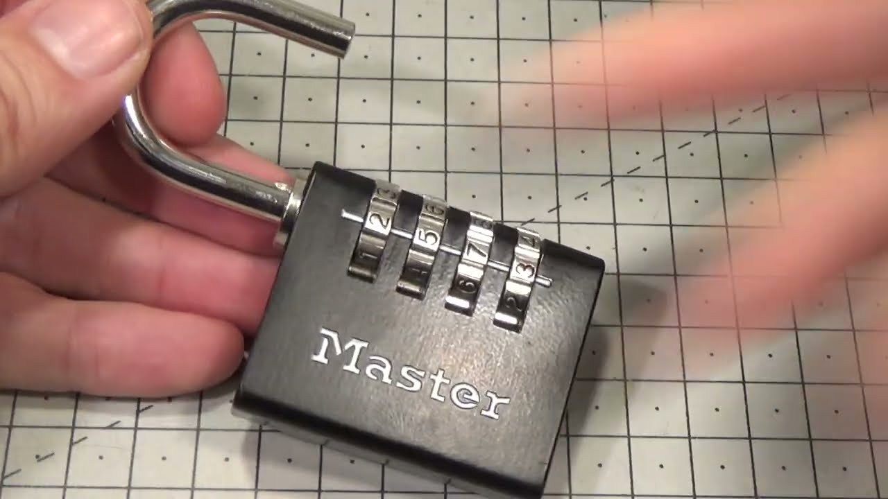 1005 DESASTROSO CANDADO DE COMBINACIÓN MASTER 7640 DBLK DECODIFICADO  sub eng