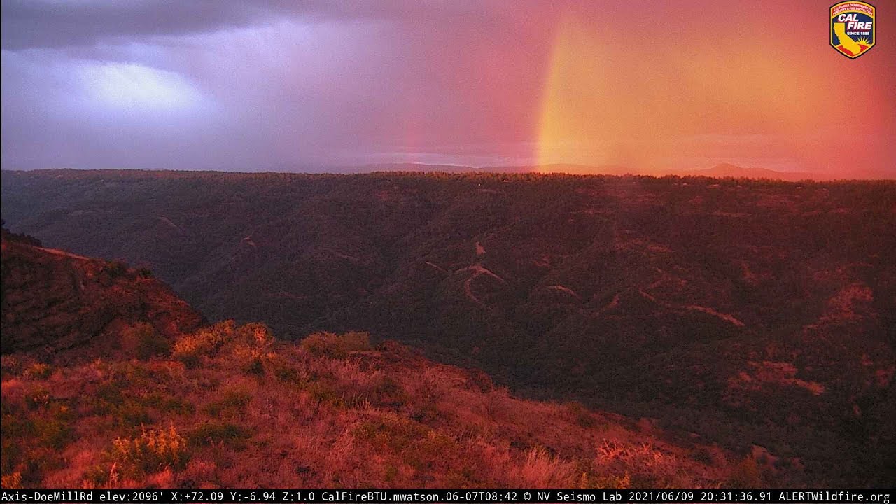 Sunset Rainbow Time Lapse 6/9/2021 - 6/14/2021