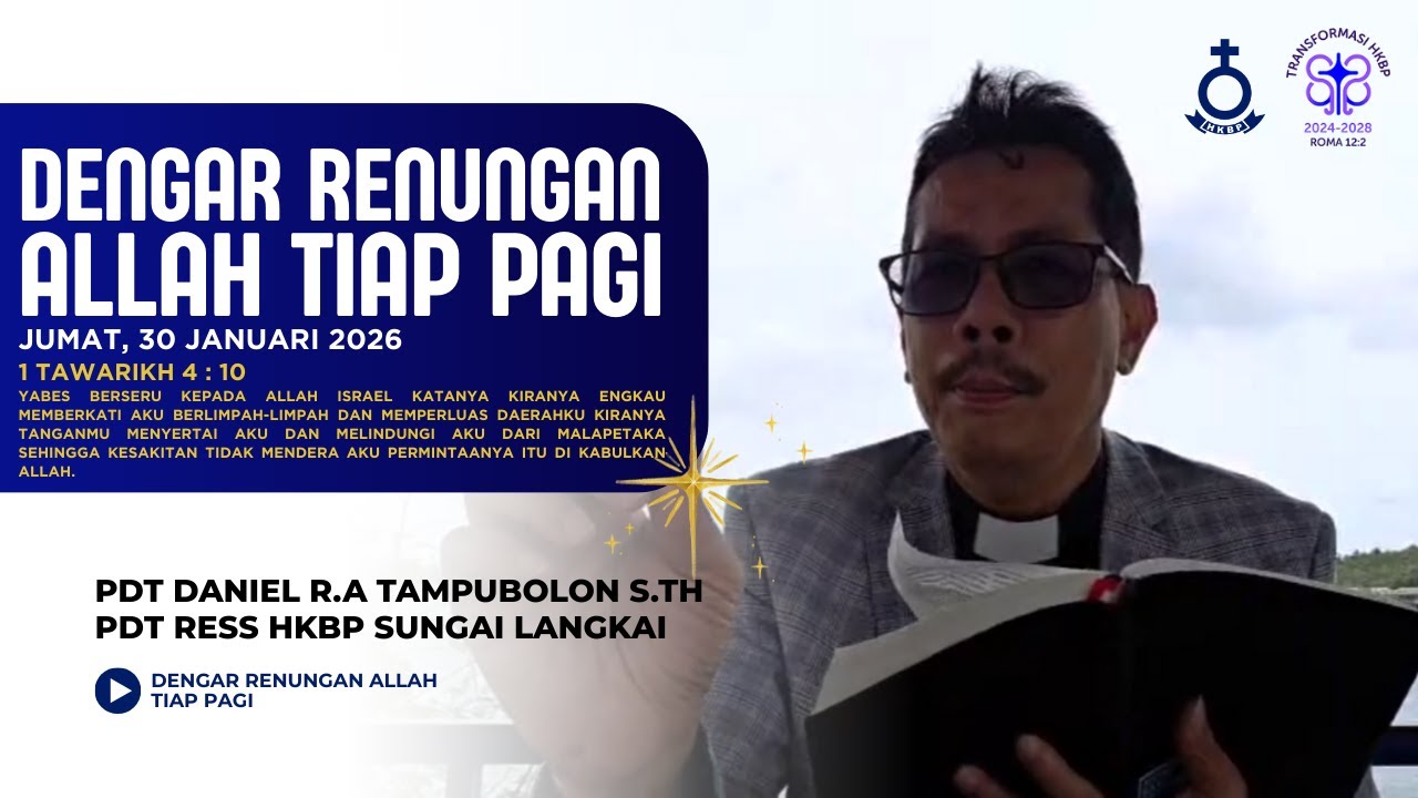 Dengar Renungan Allah Tiap Pagi | Jumat, 30 Januari 2026