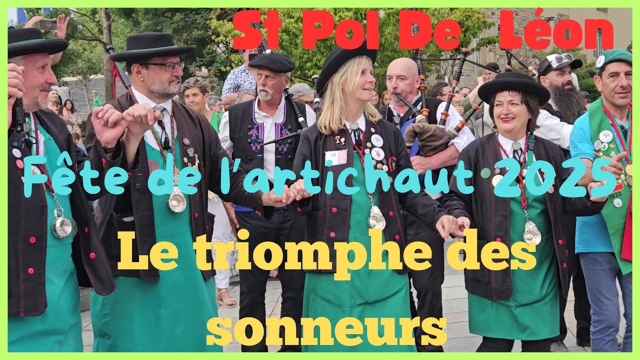 le triomphe des sonneurs 2025 Fête de l'artichaut St Pol de Léon Bretagne