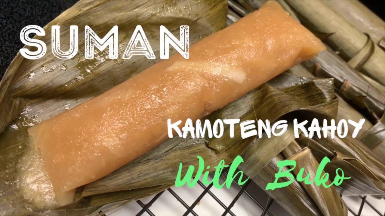 Suman Kamoteng Kahoy with Buko/Butong | Suman Cassava Recipe