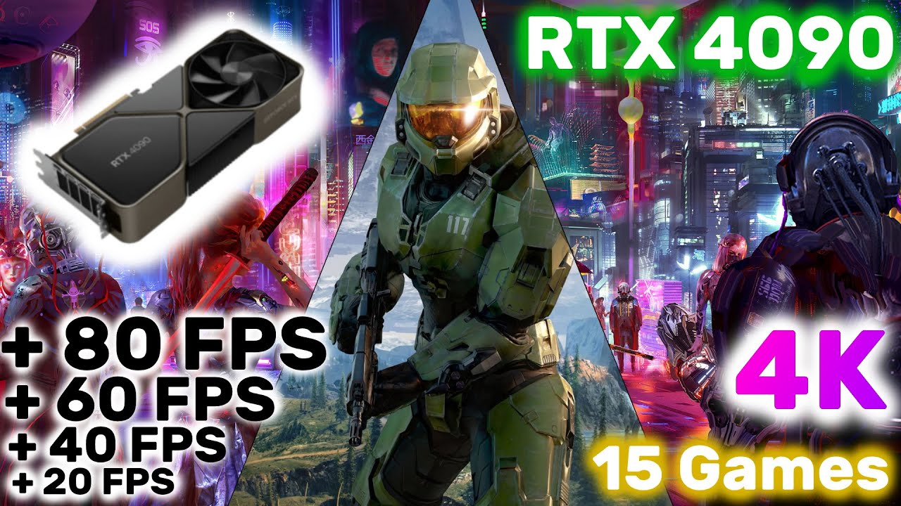RTX 4090 : Gameplay on 15 GAMES (Benchmark in 4K)