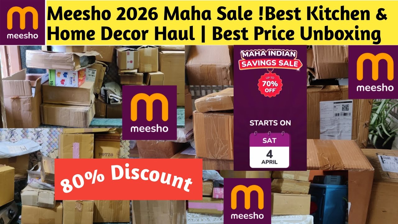 Meesho 2026 Maha Sale !Best Kitchen & Home Decor Haul | Best Price Unboxing#meesho #sale #meeshohaul