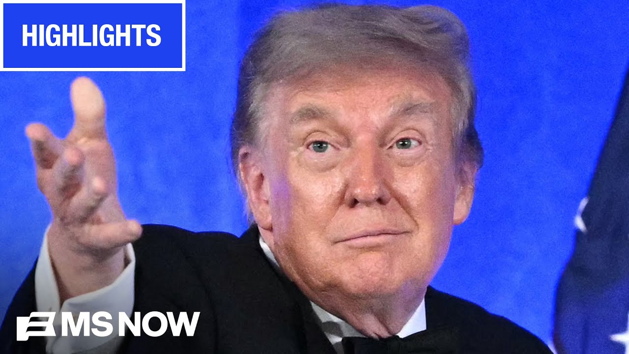 'AWKWARD WEDDING SPEECH' Watch MS NOW's REACTION to Trump at WH Correspondents' Dinner | COMPILATION