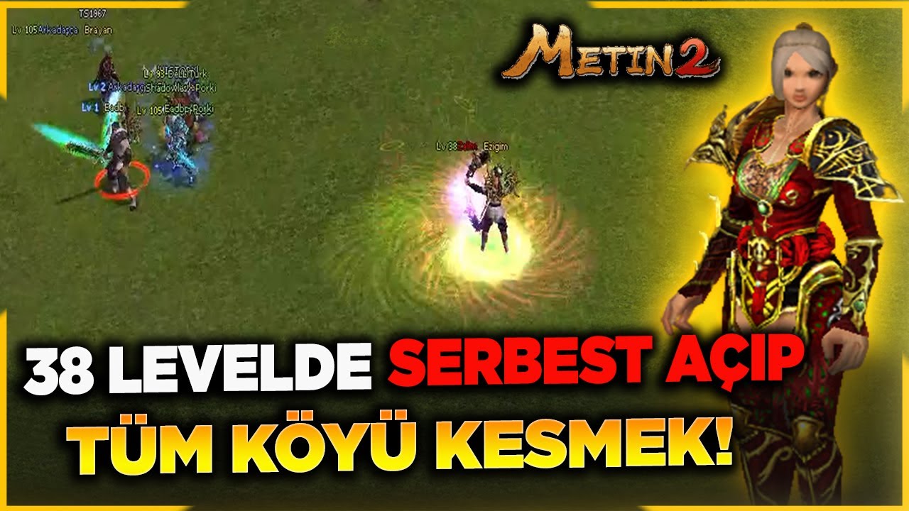 38 LEVEL FULL ATAK NİNJA VS VİDEOSU ! | SERBEST ALIP ŞEHRE DALMAK! | Metin2 38LevelVs#14